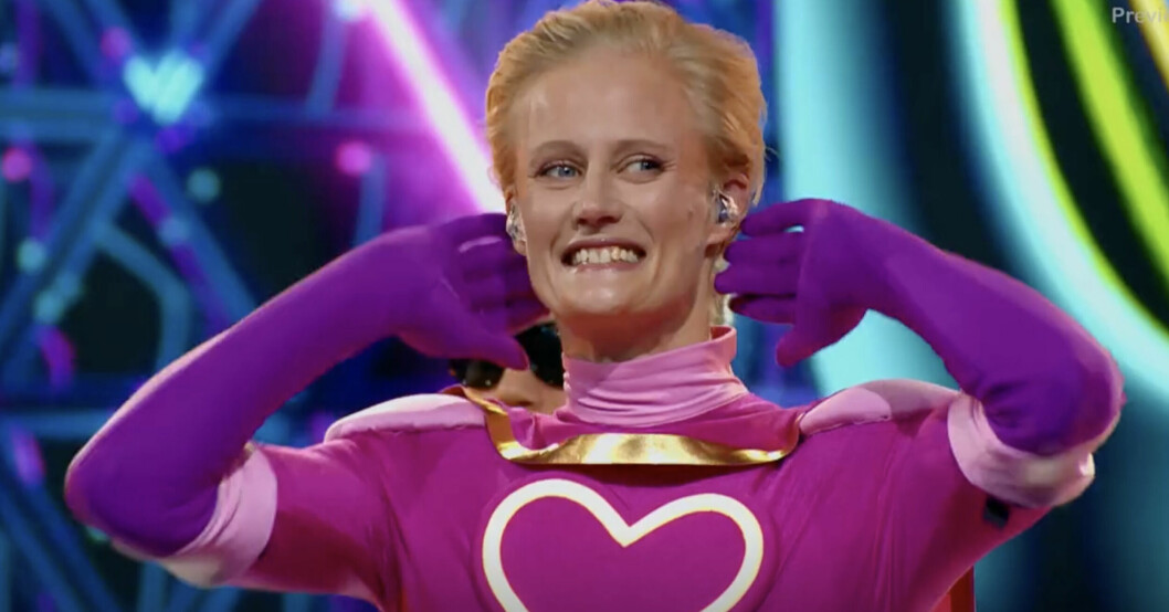 Carolina Klüft i <span class=" italic" data-lab-italic_desktop="italic">Masked singer</span> Sverige 2023. Carolina Klüft