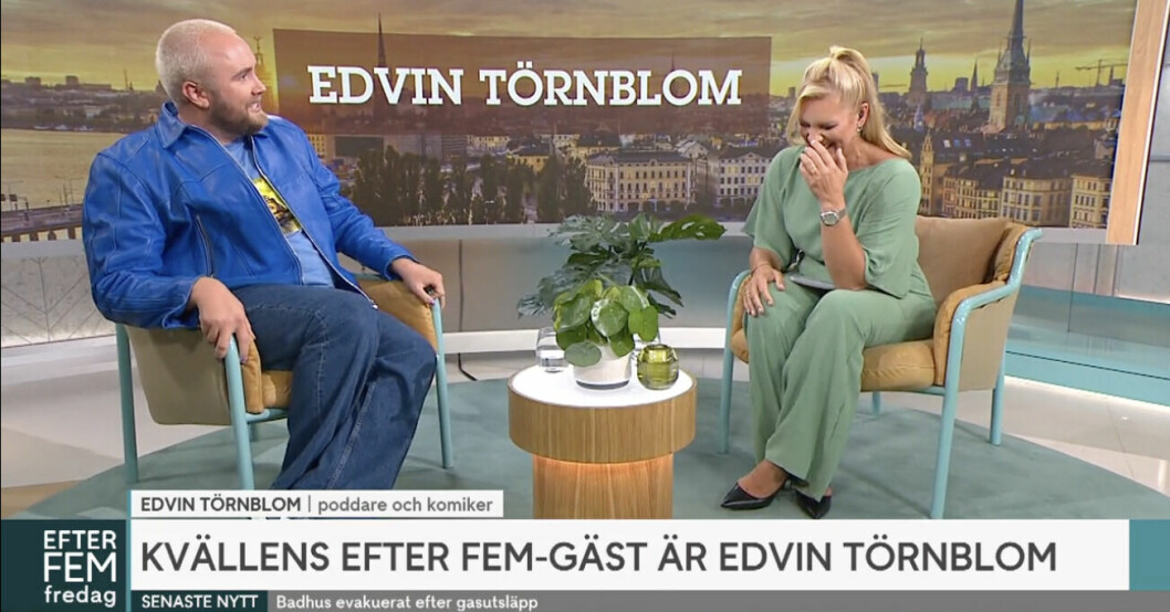 Edvin Törnblom och Anna Brolin i Efter fem.
