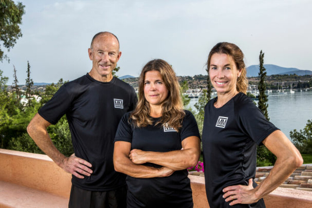 Skidlaget i ”Mästarnas mästare”: Ingemar Stenmark, Pernilla Wiberg och Magdalena Forsberg.