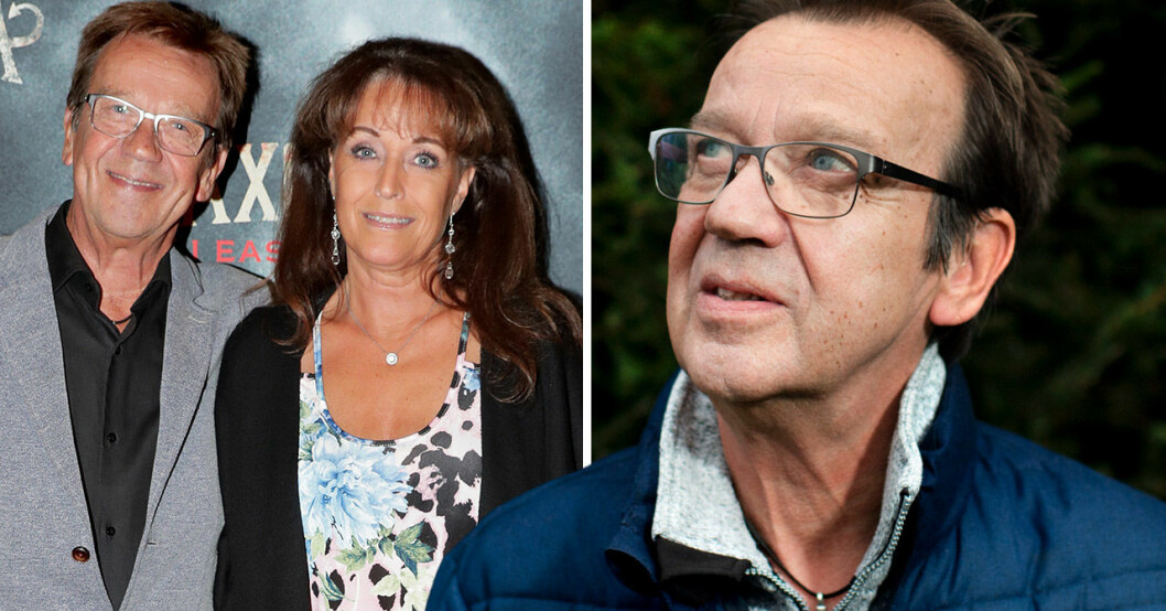Björn Skifs med frun Pernilla.