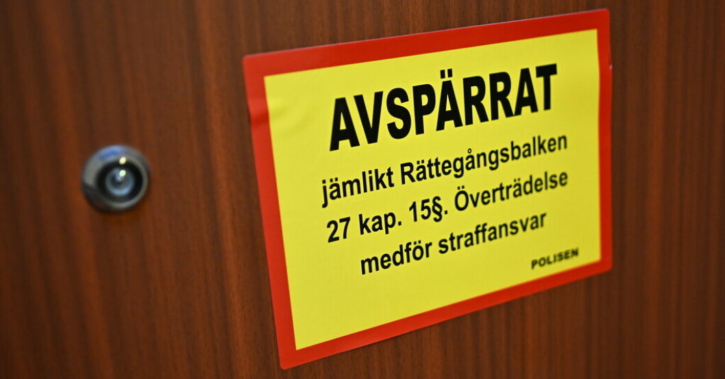 Skott mot dörr i Göteborg