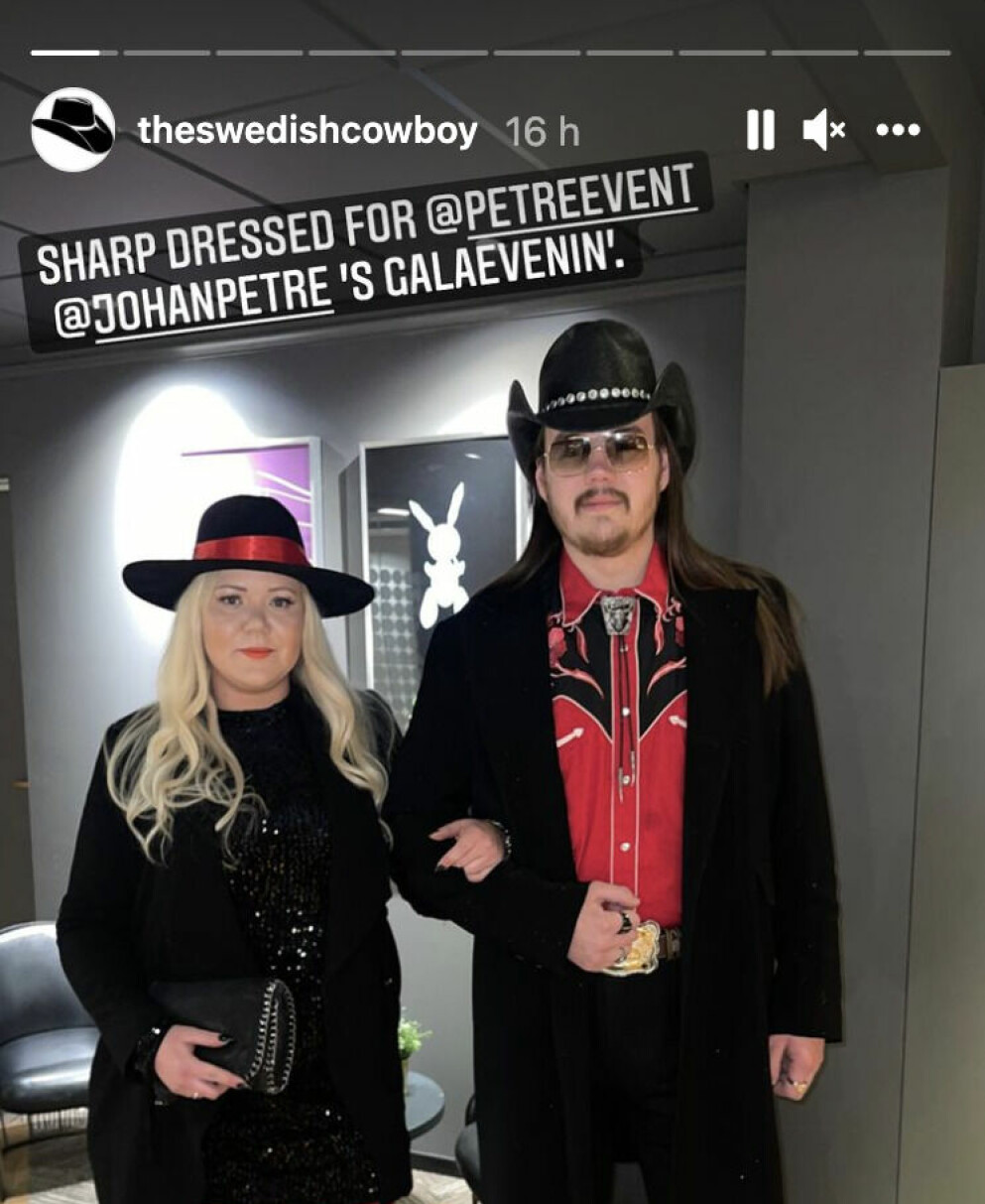 <span class=" italic" data-lab-italic_desktop="italic">Fredrik Lundman tillsammans med flickvännen Isabelle Bräck. Foto: Instagram</span>