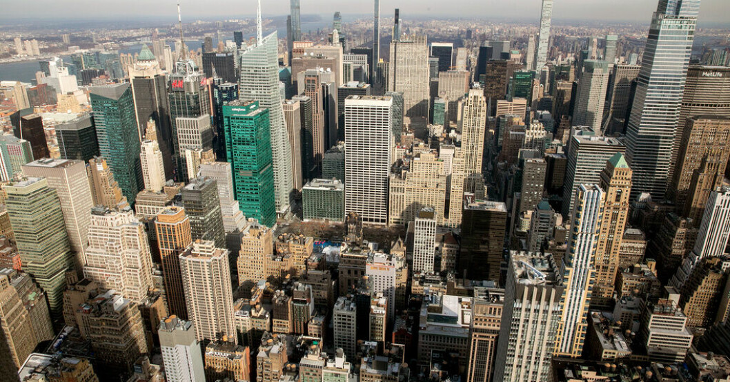 Skyskraporna väger lika mycket som 140 miljoner elefanter, enligt forskarna. Arkivbild. Skyskrapornas tyngd får New York att sjunka