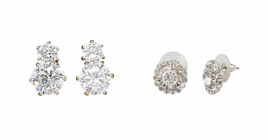 Små diamantörhängen