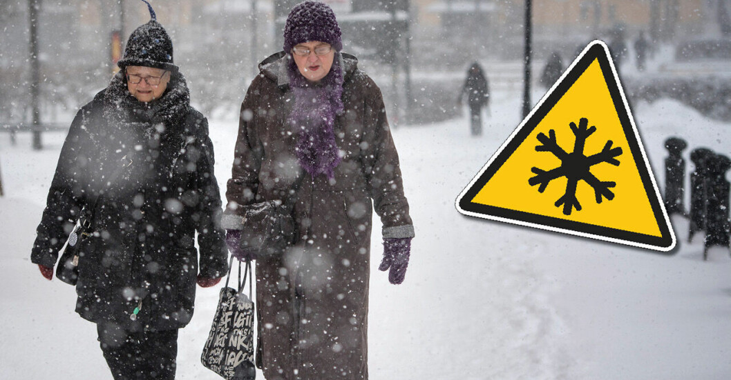 Snösmocka väntar Sverige – SMHI utfärdar varning: ”Ser ut att bli …”