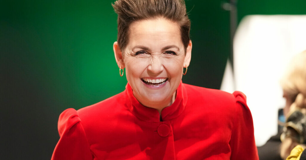 Socialistisk folkeparti leds av Pia Olsen Dyhr. Bilden togs på partiets stämma i Kolding för en dryg vecka sedan. Medvind till vänster om Danmarks regering