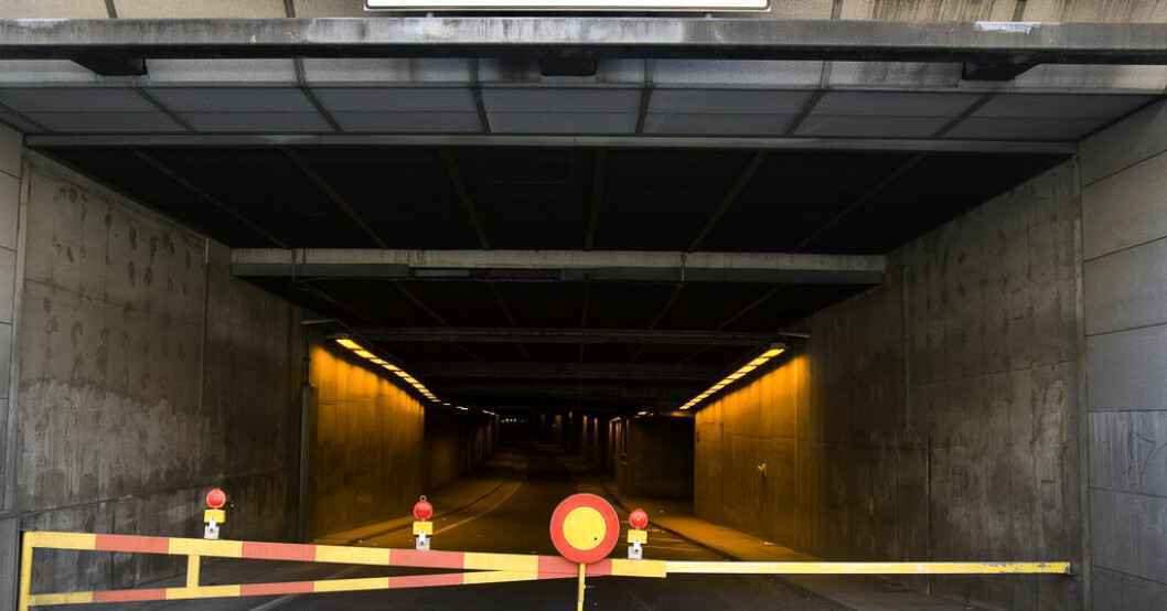 Söderledstunneln stängdes på grund av ett tekniskt fel men har nu börjat öppnas igen enligt Trafikverket. Arkivbild. Tunnel i Stockholm öppnar efter tekniskt fel