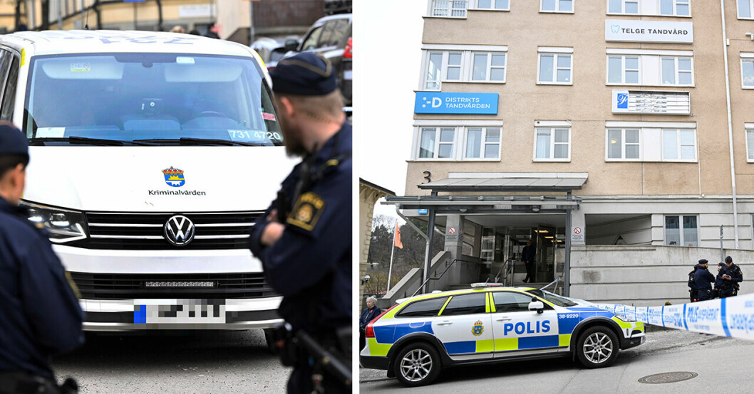 Två män fritog en intagen från Kriminalvården i Södertälje
