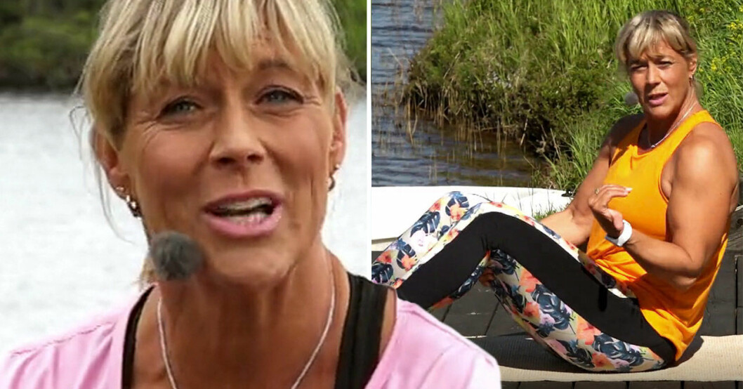 Sofia Åhman, programledare i SVT:s Sommargympa med Sofia.