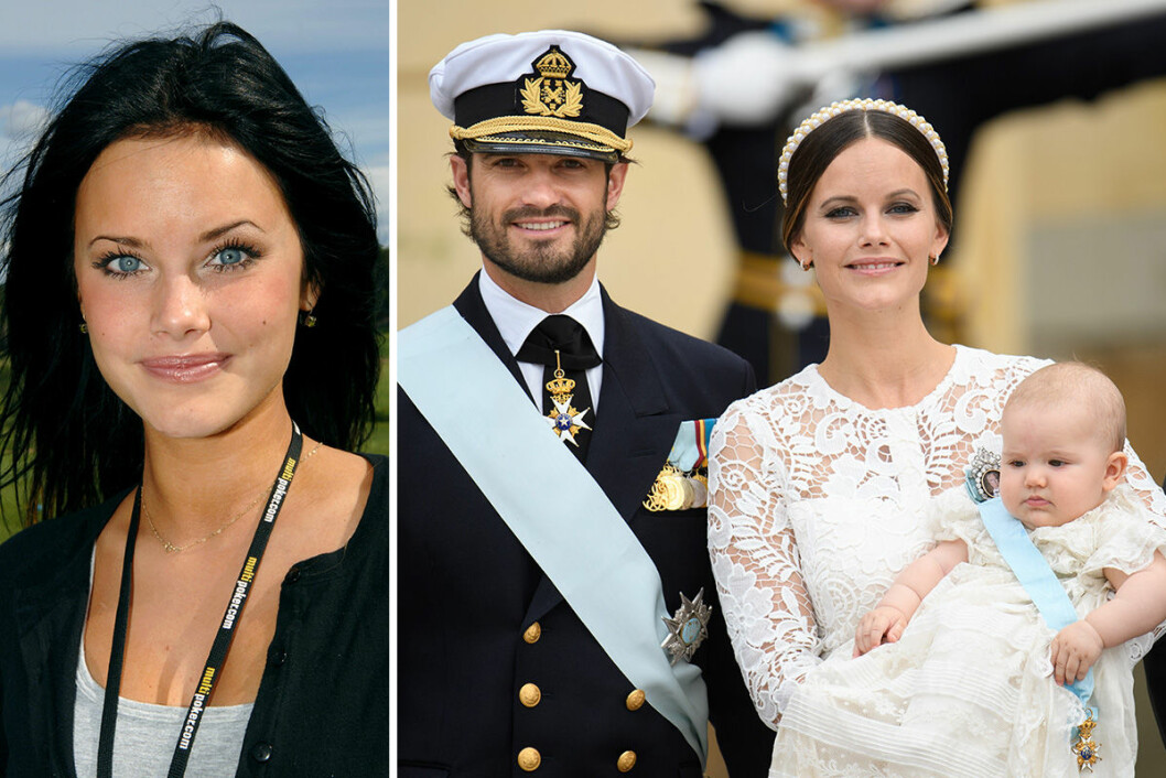 Sofia Hellqvist 2005 och med Carl Philip numera.
