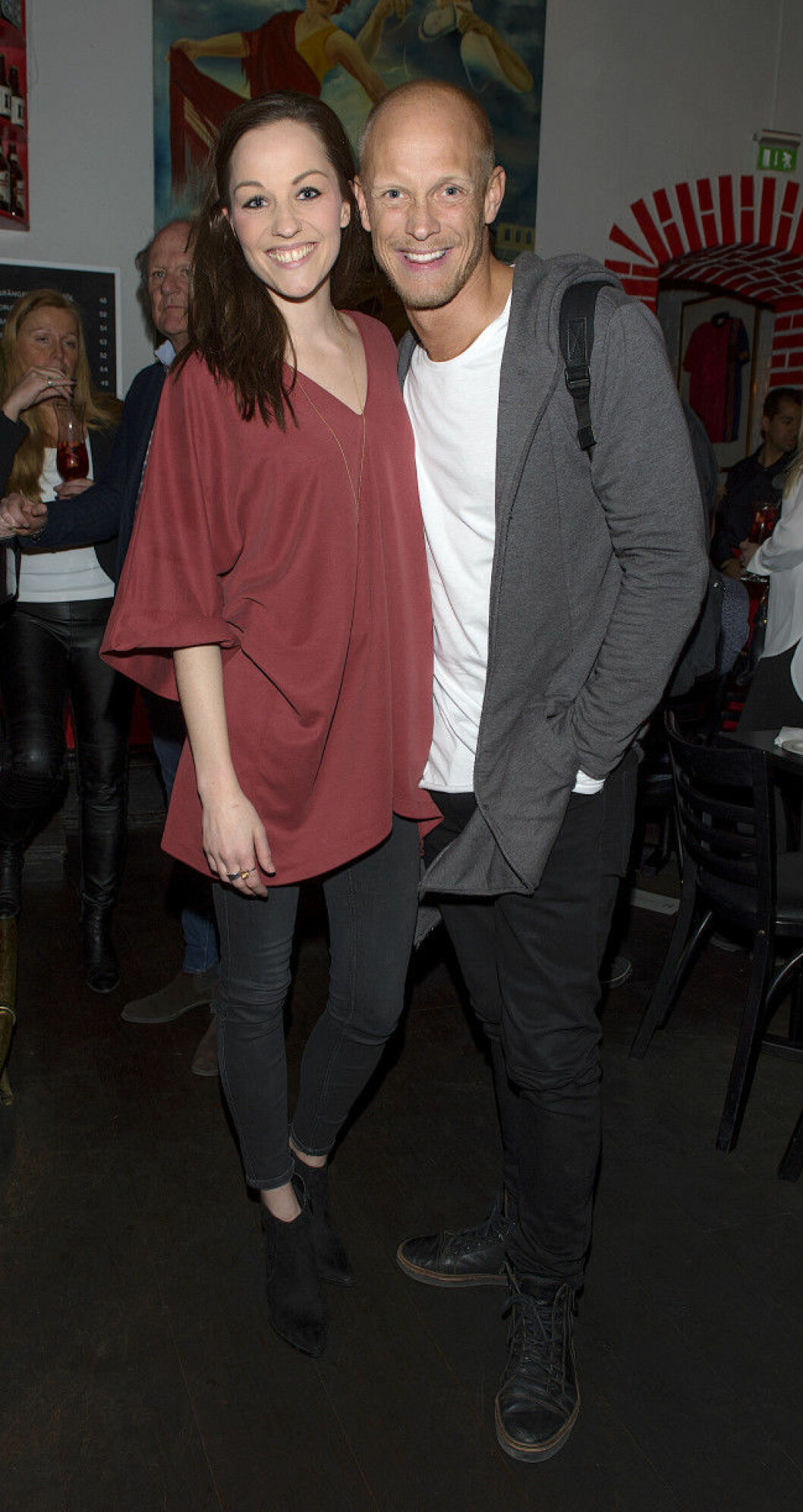 Sofia Jacobsson och Tobias Karlsson Mamas and Tapas 25-års middag, Stockholm 16-04-18 Foto ©Eero Hannukainen EEROBILD AB IBL *** Local Caption *** 04966031