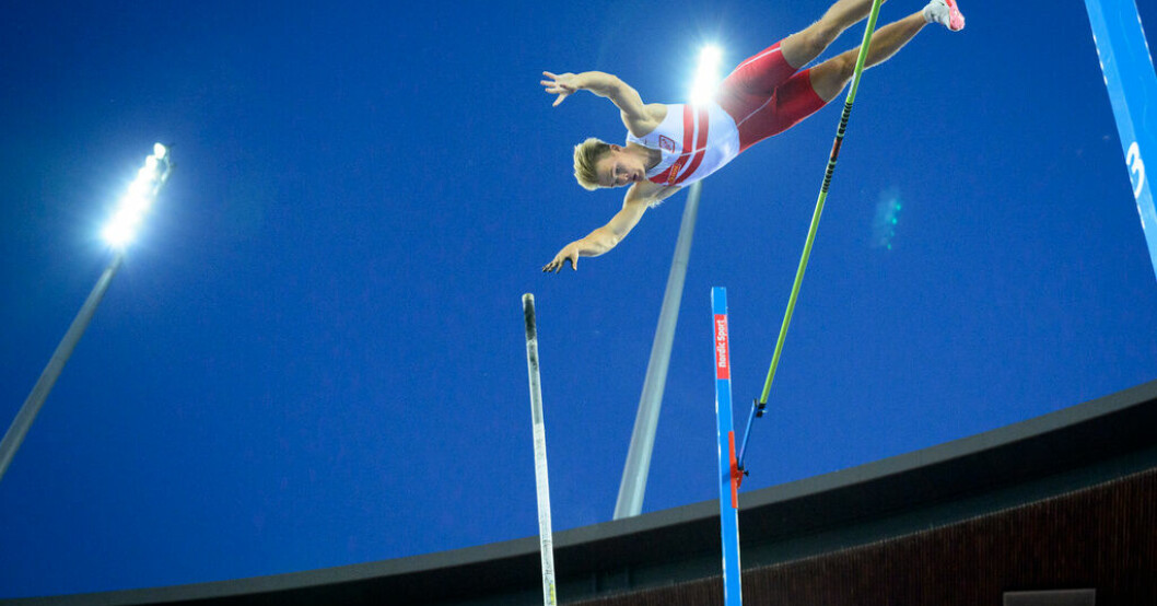 Sondre Guttormsen i samband med Diamond League-galani Zürich, Schweiz, förra året. Norsk stavhoppare över sex meter