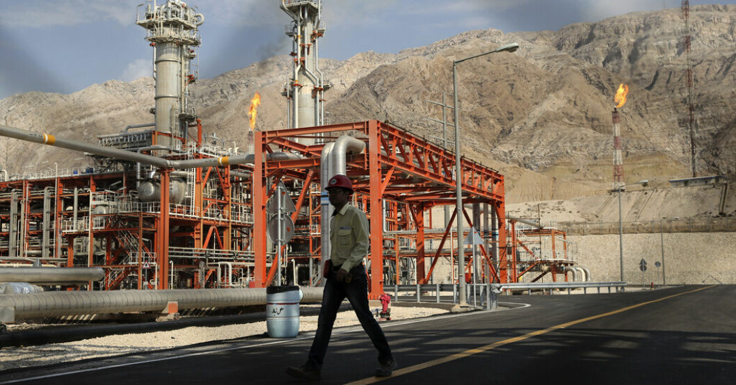 South Pars-fältet i Asalouyeh, Iran. Arkivbild. Iran: Strejkande energiarbetare får sparken