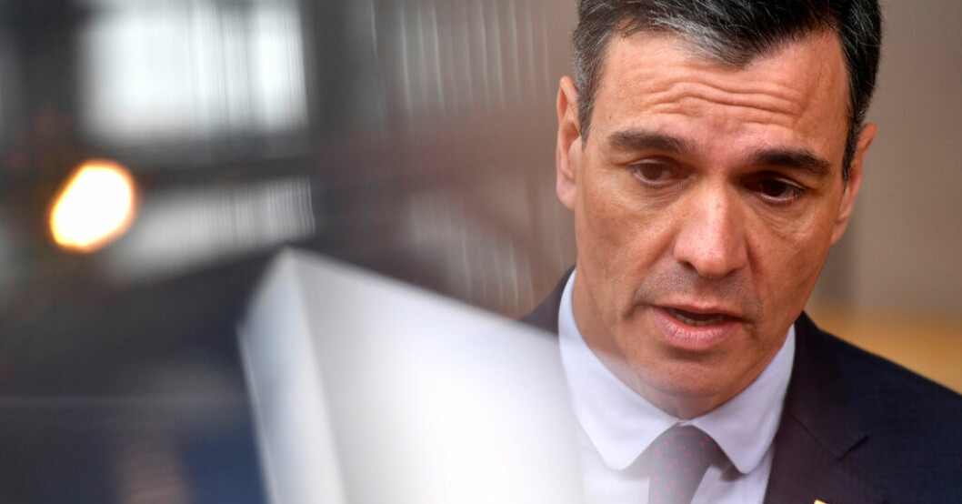 Spaniens premiärminister Pedro Sánchez. Arkivbild. Sánchez ber om ursäkt för spansk samtyckeslag