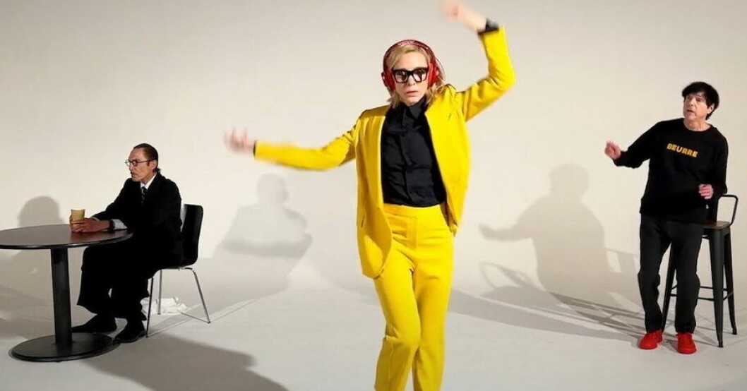 Sparks gästas av Cate Blanchett i sin nya musikvideo. Pressbild. Cate Blanchett dansar loss i Sparks-video