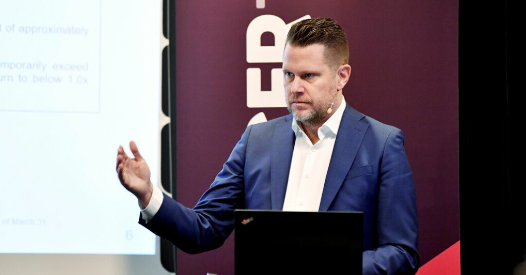 Spelkoncernen Embracers vd Lars Wingefors. Arkivbild. Lägre resultat än väntat för Embracer