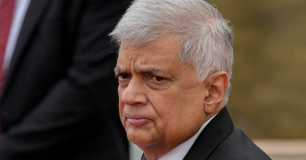Sri Lankas president Ranil Wickremesinghe. Arkivbild. Nästan 1 000 fångar friges i Sri Lanka