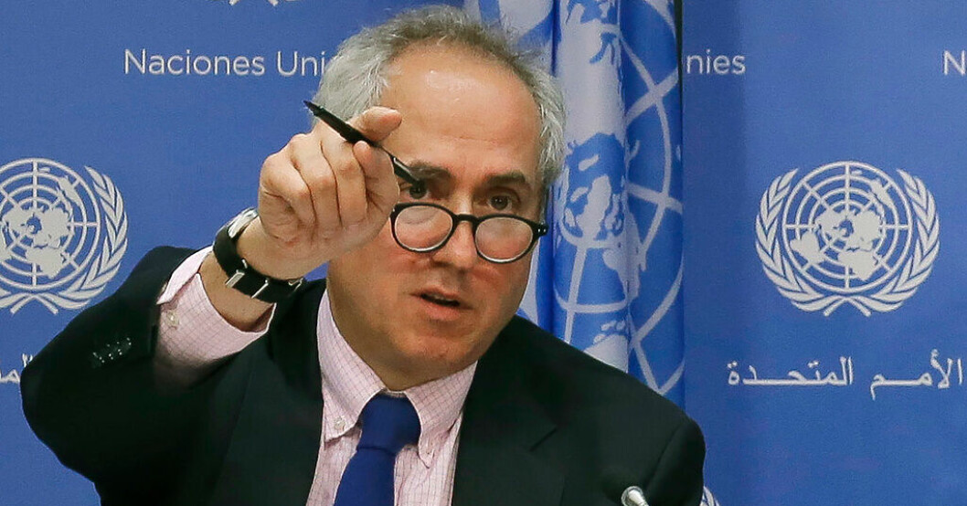 Stéphane Dujarric, talesperson för FN:s generalsekreterare António Guterres. Arkivbild. Nya strider mellan miliser i östra Kongo