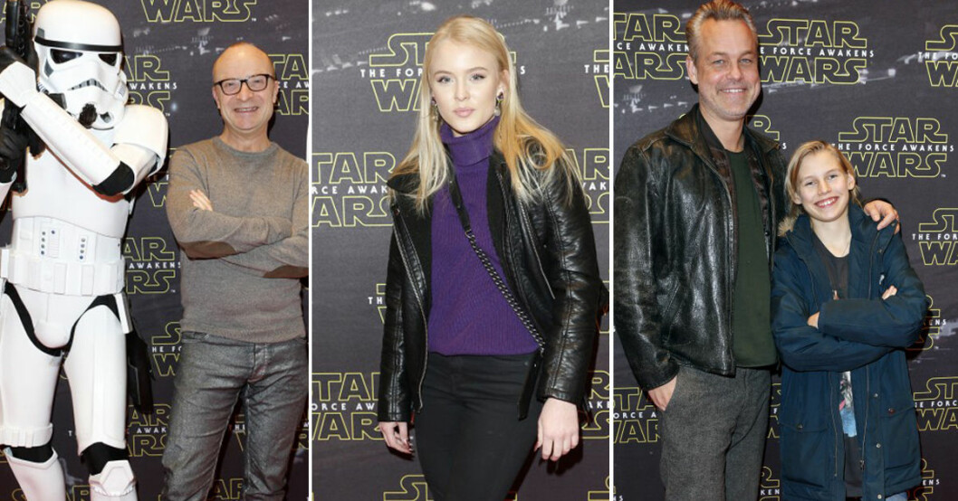 Kändisarna som inte ville missa nya Star Wars-filmen