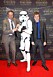 Christer Fuglesang och sonen Rutger hängde med en poserglad stormtrooper. Star Wars