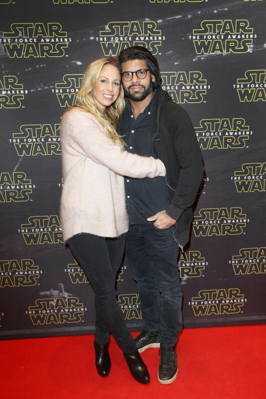 Star Wars Härligt kära Malin Gramer med sambon Carl Falk