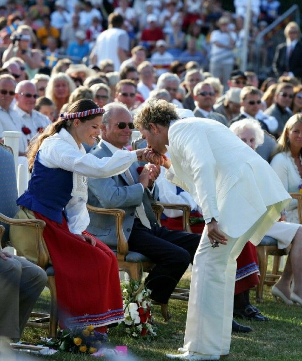 Ett av Joe Laberos många framträdanden, på Öland för kronprinsessan Victoria. Ett av Joe Laberos många framträdanden, på Öland för kronprinsessan Victoria.