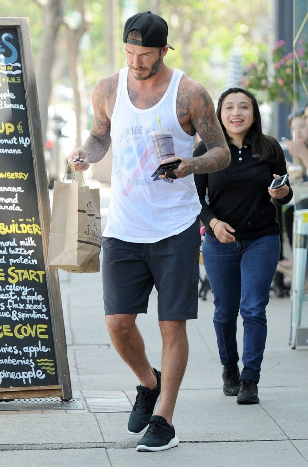 Foto: Stella Pictures David Beckham Stops For Juice In Brentwood