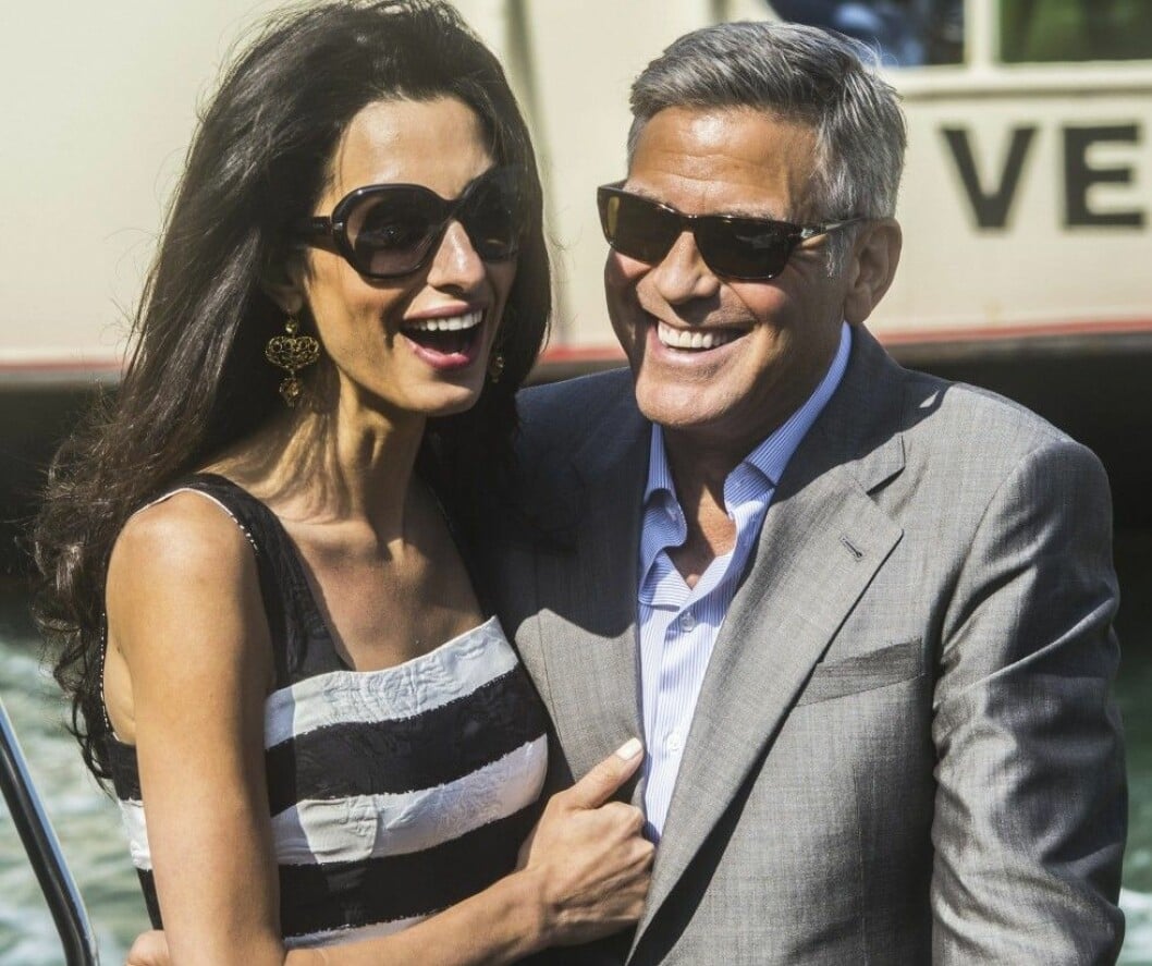 Amal och George gifte sig i Venedig i september. Foto: Stella Pictures Amal och George gifte sig i Venedig i september. Foto: Stella Pictures