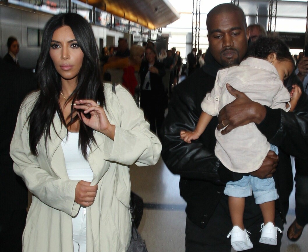Kim Kardashian och Kanye West har längtat länge efter ett syskon till North. Foto: Stella Pictures