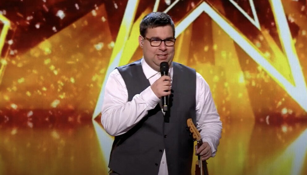 Stefan Lindström blev Edwards golden buzzer i Talang 2022