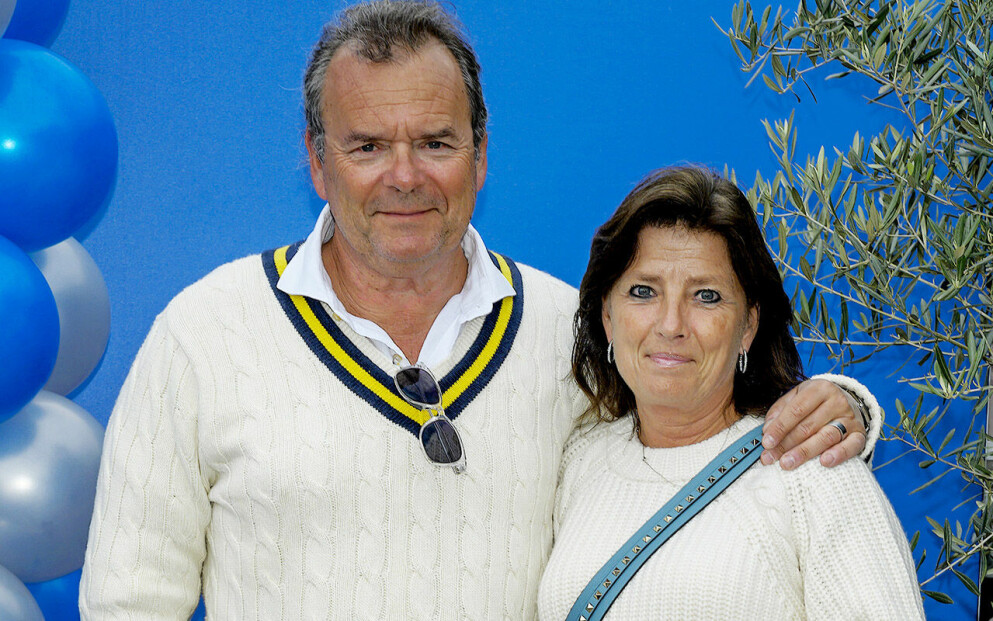 Steffo med frun Caroline. Steffo Törnquist med frun Caroline.
