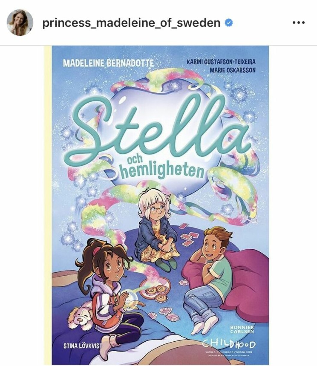 Prinsessan Madeleines barnbok Stella och hemligheten. Stella och hemligheten