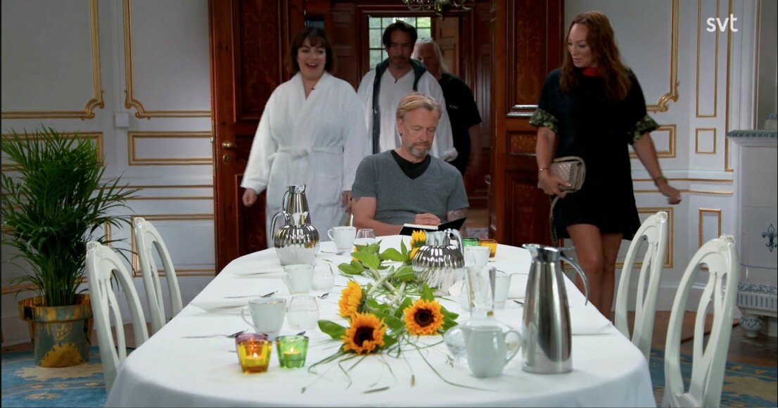 På Ernsts dag bjöd han på hans favorit-frukost. Stjärnorna på slottet