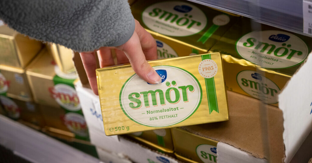 Stölder av smör och kött är ett problem i handeln. Arkivbild. Nästan hälften av butikerna utsatta för brott