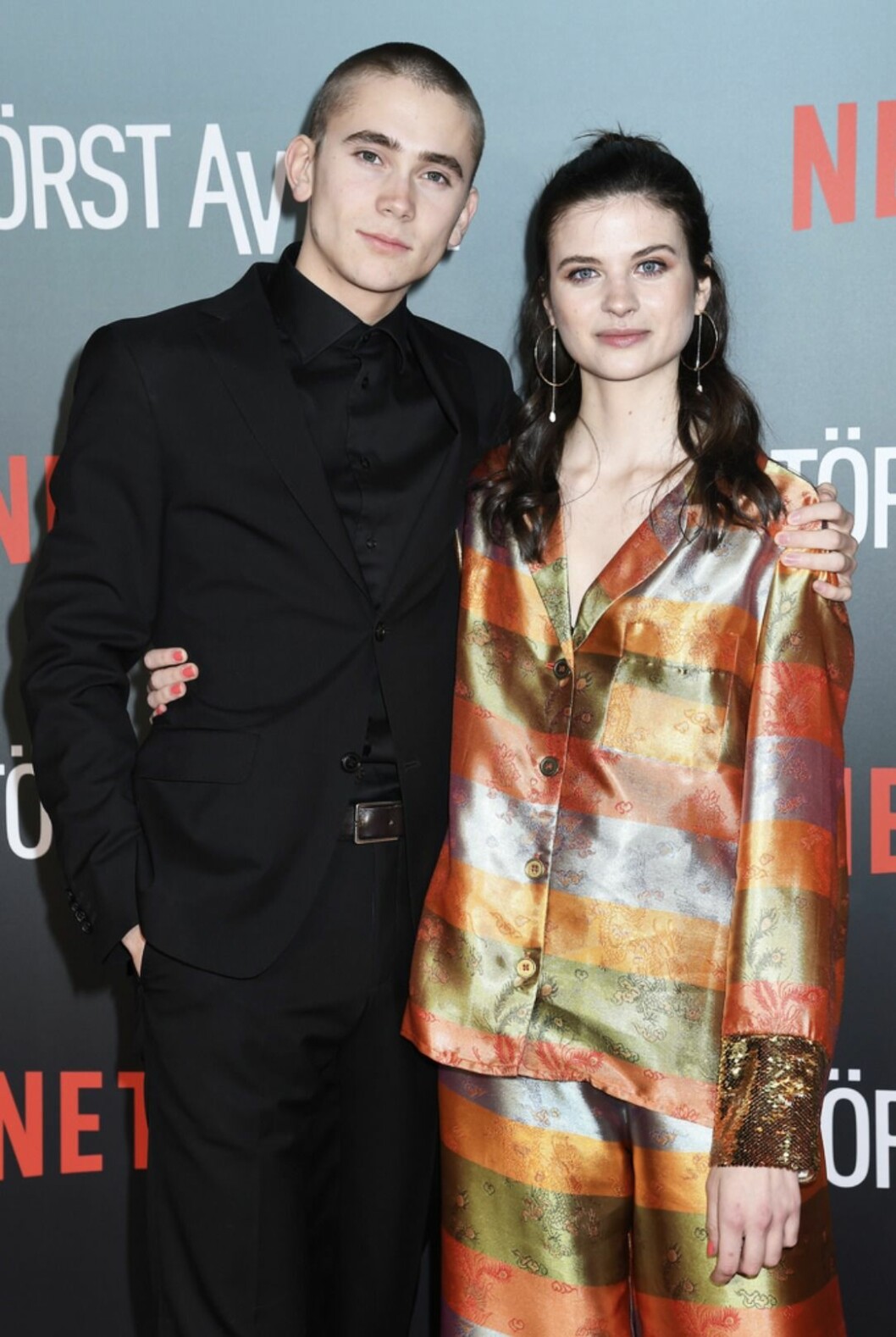 Felix Sandman och Hanna Ardéhn som spelade huvudrollerna i Netflix-serien Störst av allt. FOTO: Karin Törnblom/TT Felix Sandman och Hanna Ardéhn