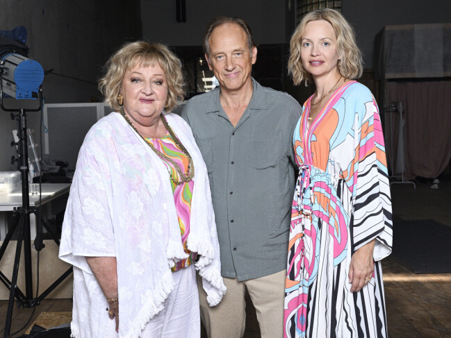 Marianne Mörck, Samuel Fröler och Jenny Ulving McCabe. Marianne Mörck, Samuel Fröler och Jenny Ulving McCabe
