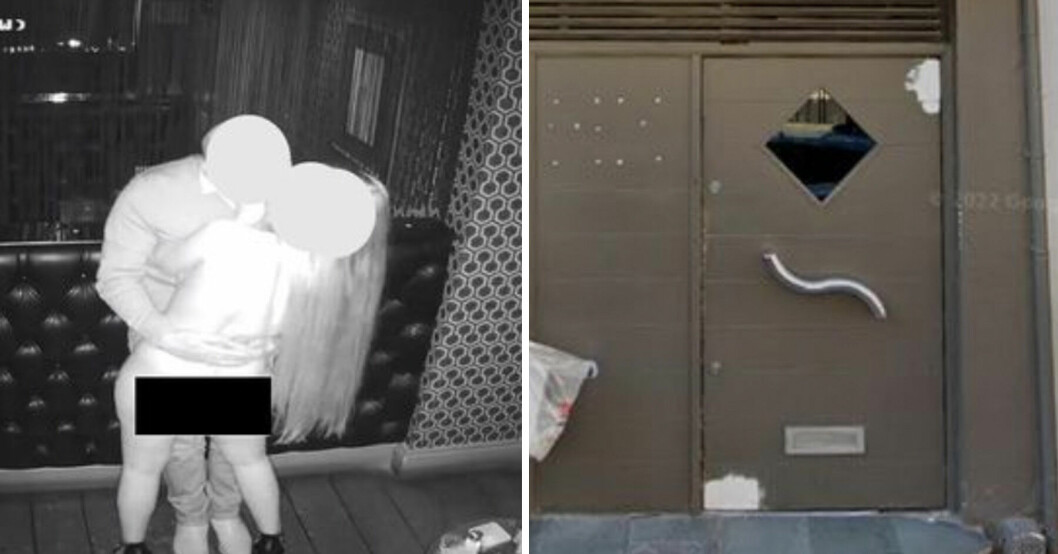 Strippklubben i London tvingas bomma igen efter bilderna från övervakningskameran.