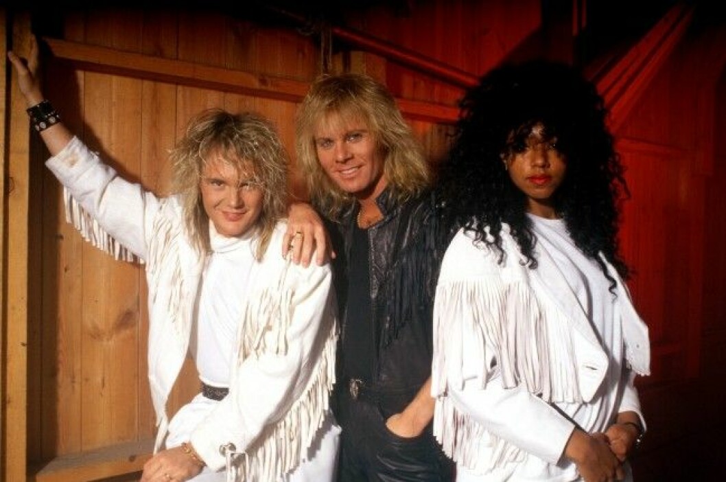 Tommy Ekman, Christer Sandelin och Gigi Hamilton 1988. Style, 1988 Gigi Hamilton, Tommy Ekman, Christer Sandelin Foto: ©Michael Johansson
