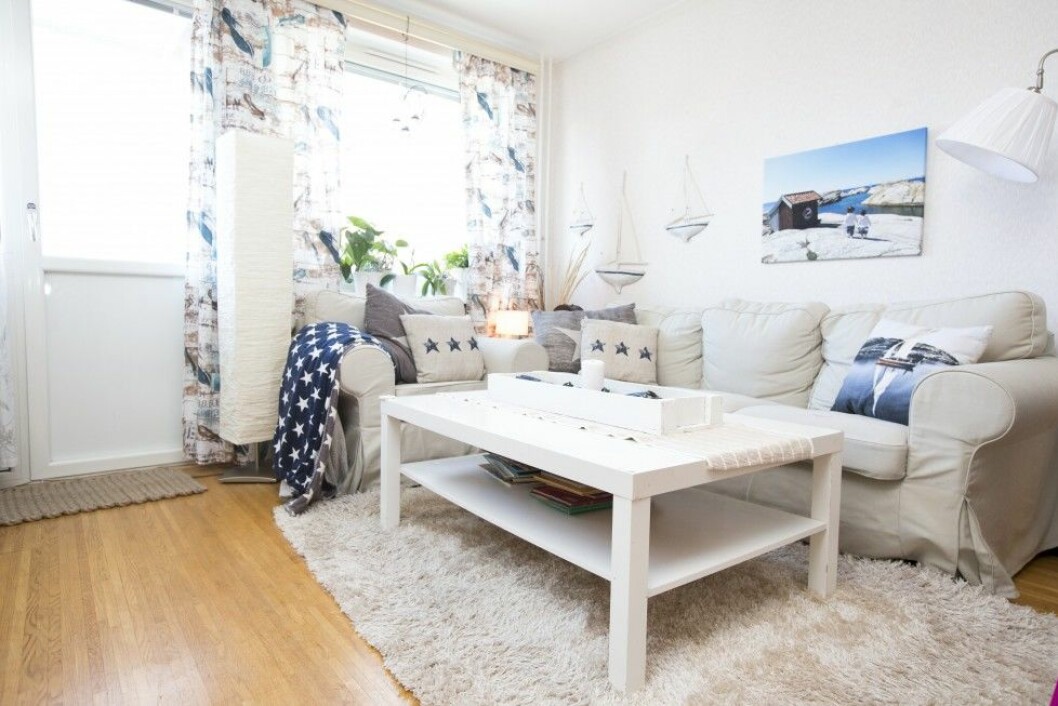 Det marina temat genomsyrar hela hemmet. Foto: Malin Bondeson Det marina temat genomsyrar hela hemmet. Foto: Malin Bondeson