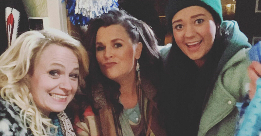 Ida med Ack Värmland-kollegorna Sussie Eriksson och Mia Skäringer. Sussie Eriksson, Mia Skäringer och Ida Hallquist.