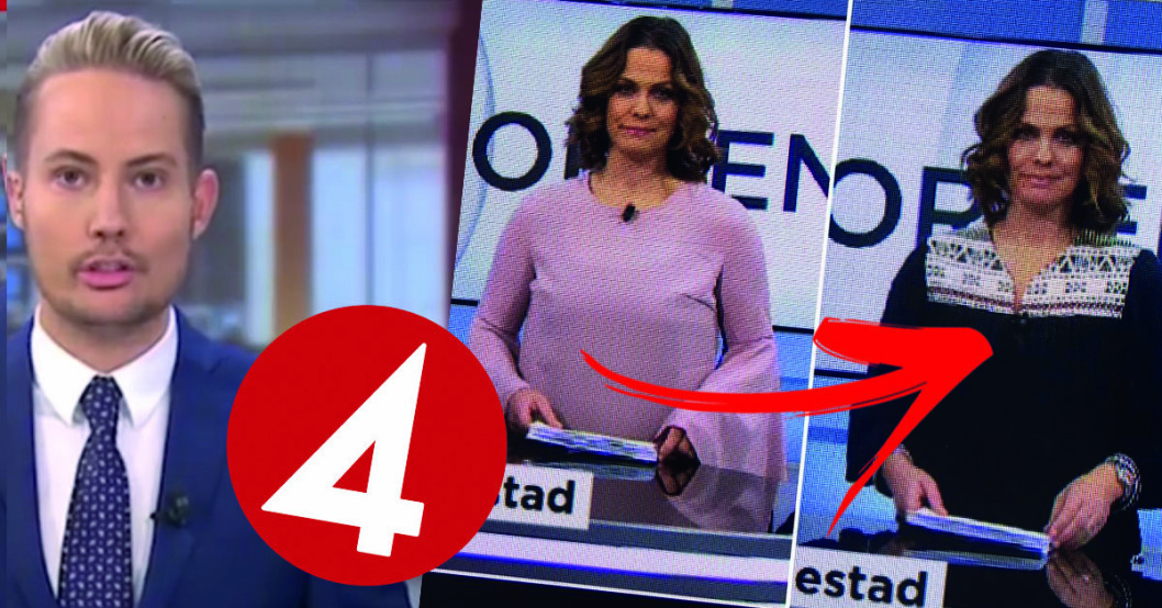 Därför tvingas TV4-profilen byta kläder – i direktsändning