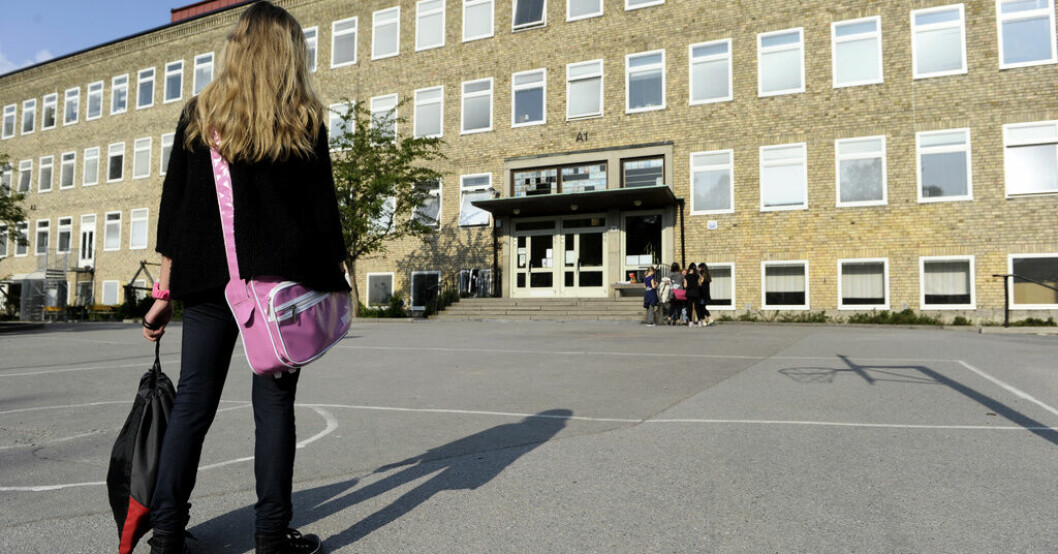 Svenska elever mår sämre och upplever mer stress än för fyra år sedan enligt en undersökning. Arkivbild. Fler är stressade och färre trivs i skolan
