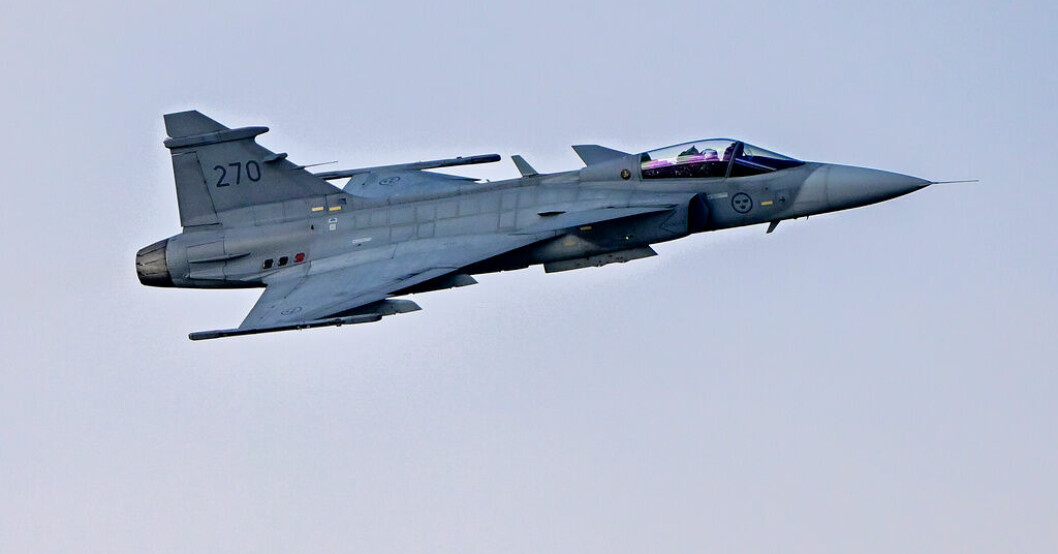 Sverige borde likt Storbritannien utbilda ukrainare i avancerade stridsflyg, som Jas 39 Gripen, enligt Centern. Arkivbild. Centern: Utbilda ukrainska stridspiloter