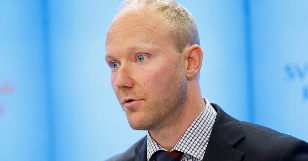Sverigedemokraternas migrationspolitiska talesperson Ludvig Aspling. Arkivbild. SD: Lägg ned Institutet för mänskliga rättigheter
