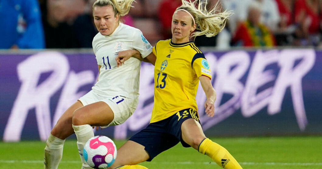 Sveriges Amanda Ilestedt. Arkivbild. Positivt besked för Ilestedt – ingen fraktur