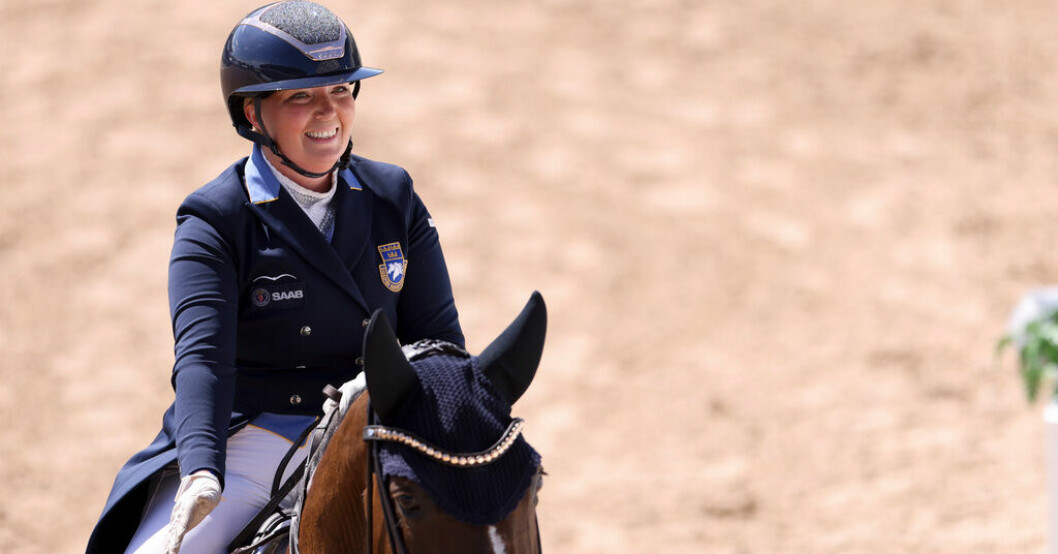 Sveriges Johanna Due Boje på Mazy Klövenhöj rider fint. Arkivbild. Due-Boje i tårar efter debuten: "Helt otroligt"