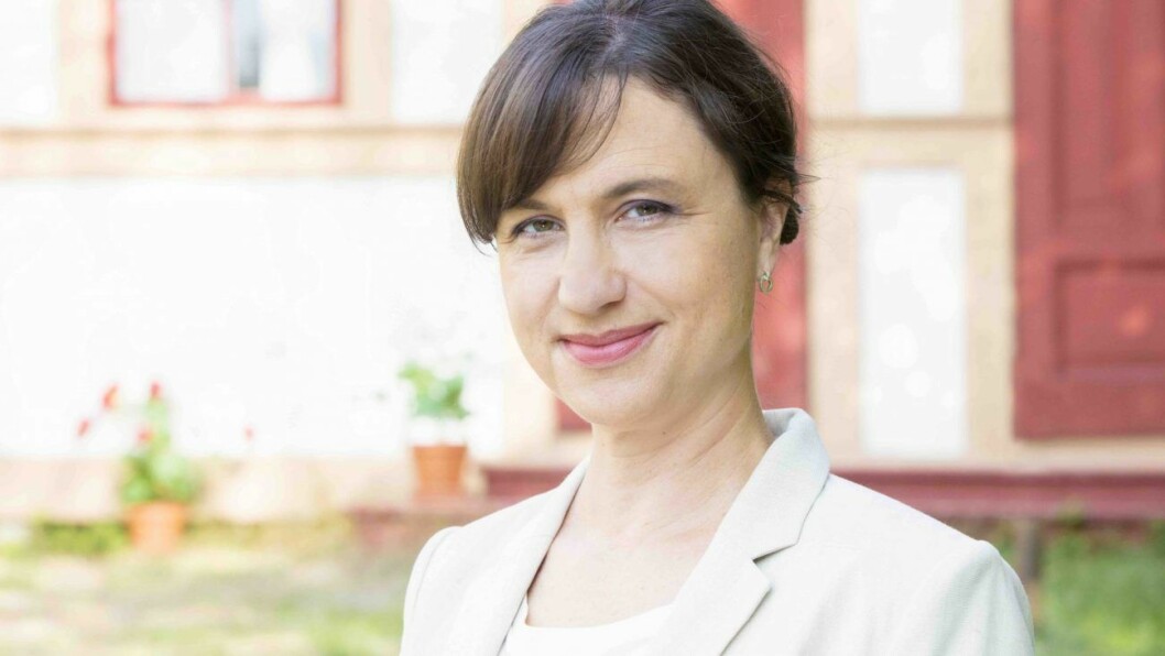 Petra Mede. <em><strong>FOTO: IBL</strong></em> Petra Mede med uppsatt hår