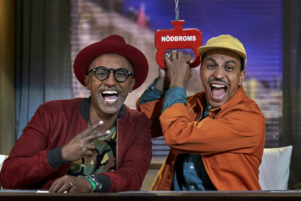 Stjärnkocken Marcus Samuelsson och Jason Timbuktu Diakité slog journalistparet.