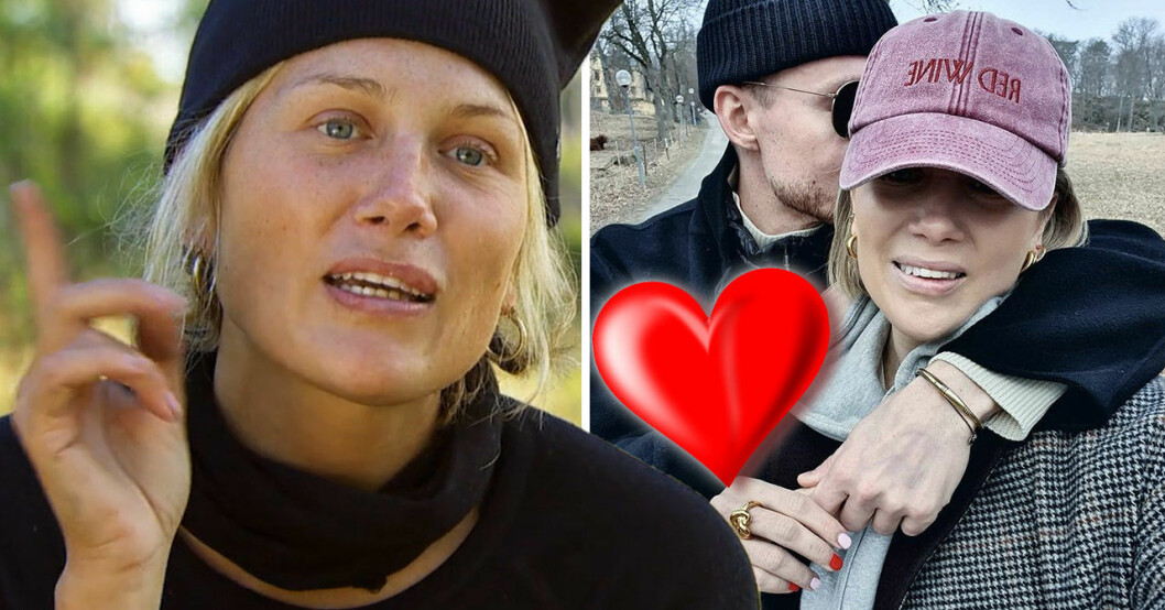 Joanna Swica med hemliga pojkvännen.