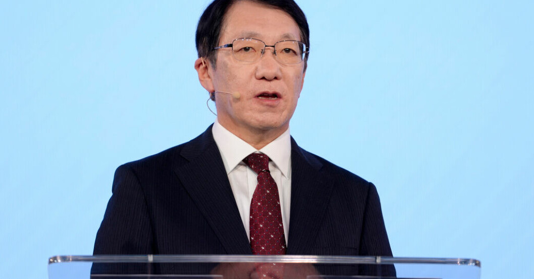 Takao Kato, Mitsubishis vd. Bild från februari. Endast elbilar från Mitsubishi inom tolv år